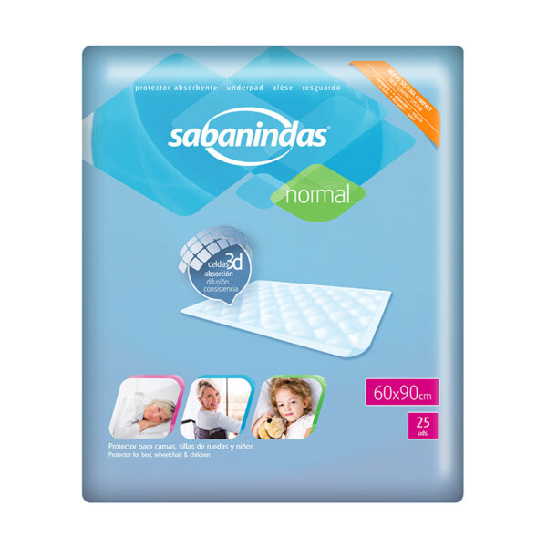 INCONTINENCE SHEETS 60 X 90 CM  SABANINDAS PCK 25 - Image 2