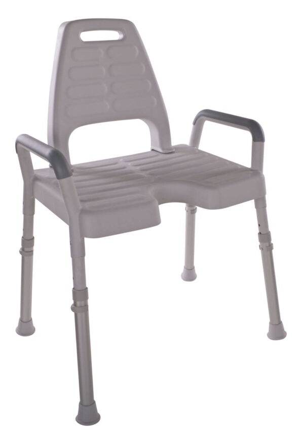 SHOWER STOOL NIELSEN LINE WITH BACK 150KGS