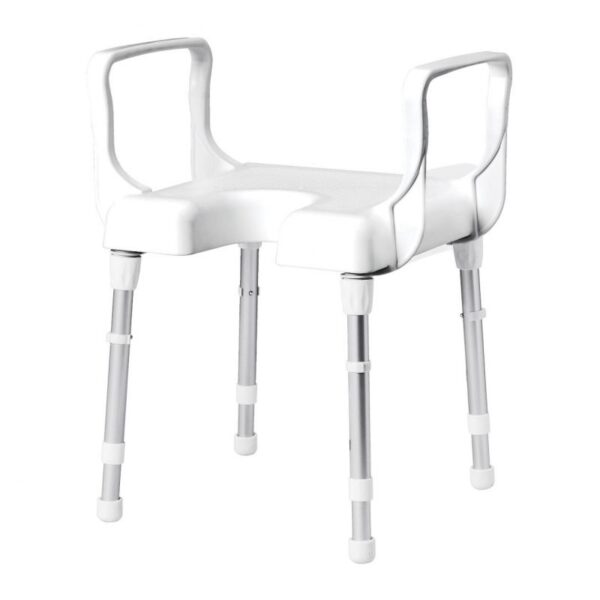 SHOWER STOOL CANNES W/ARMS ADJUSTABLE HEIGHT  130K - Image 2