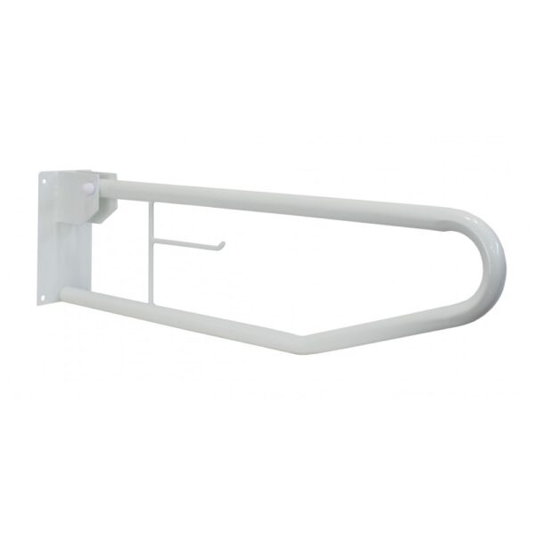 GRAB RAIL LOOPED WITH TOILET PAPER HOLDER