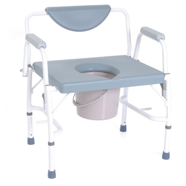 COMMODE CHAIR WITH ARMREST & HEIGHT ADJUSTABLE - Image 2